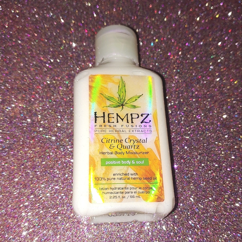 Fresh Fusions Citrine Crystal & Quartz Herbal Body Moisturizer Hempz